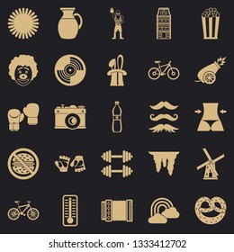 Appearance icons set. Simple set of 25 appearance vector icons for web for any design