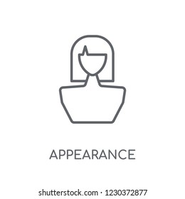 Appearance linear icon. Modern outline Appearance logo concept on white background from Human Resources collection. Suitable for use on web apps, mobile apps and print media.