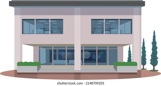 It is the appearance of a local community center without a main line.