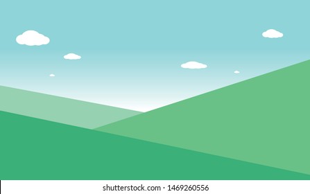 the appearance of a meadow hill. vector