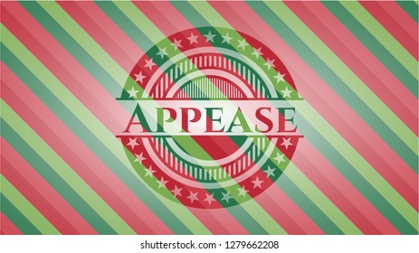 Appease christmas colors emblem.