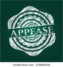 Appease on chalkboard