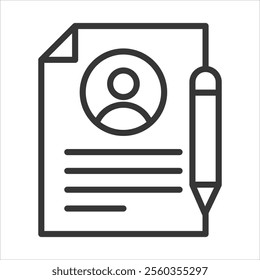 Appeasement Outline Icon Vector Illustration