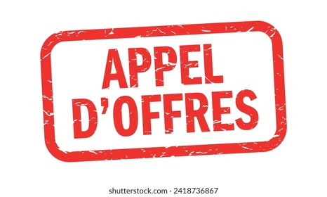 Appel d'offres, Call for tenders in French