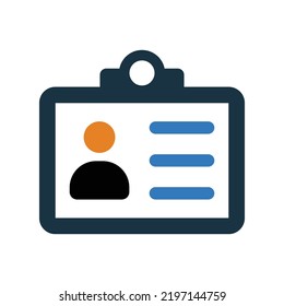 Appellation, Id Card, Identity Icon. Editable Vector Logo.