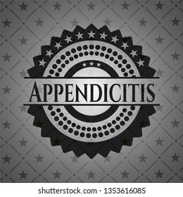 Appendicitis dark emblem. Retro