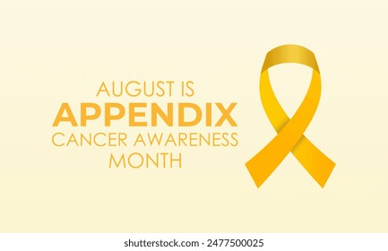 Appendix Cancer Awareness Month background template. Holiday concept. Health awareness Banner poster, flyer and background design.
