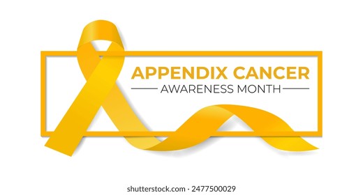 Appendix Cancer Awareness Month background template. Holiday concept. Health awareness Banner poster, flyer and background design.