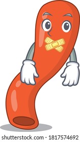 Appendix cartoon character style having strange silent face
