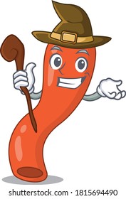 Appendix funny but sneaky witch cartoon character design