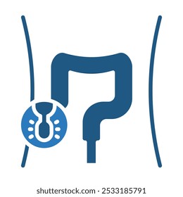 Appendix Glyph icon line vector illustration