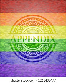 Appendix lgbt colors emblem 