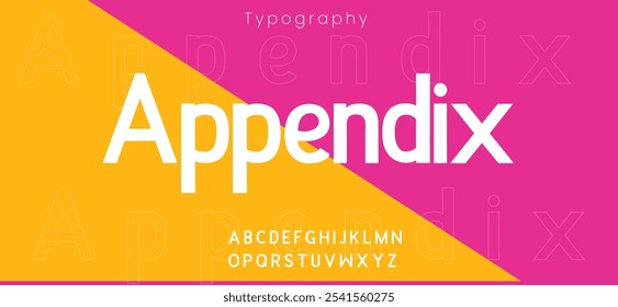  Appendix modern alphabet. Dynamic headline and superhero logo. Type for sport, race, gym, car, automotive. Vector typeset