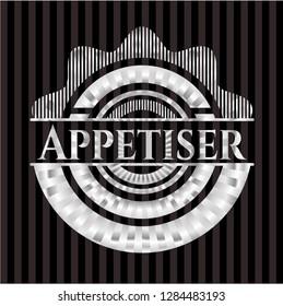 Appetiser silvery shiny badge