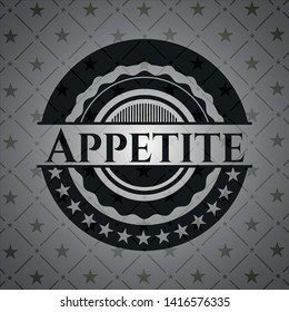 Appetite dark emblem. Vector Illustration. Detailed.