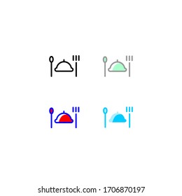 appetite icon set. flat, simple, outline, color. healthcare and medical icon.