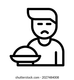 appetite line icon illustration vector graphic