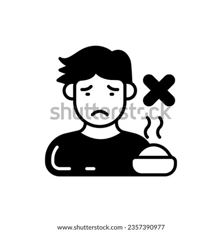Appetite Lose icon in vector. Illustration
