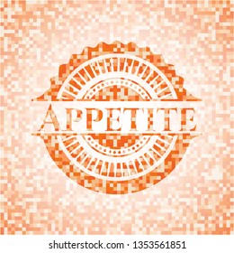 Appetite orange mosaic emblem