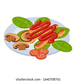 Appetizer icon. Isometric illustration of appetizer vector icon for web