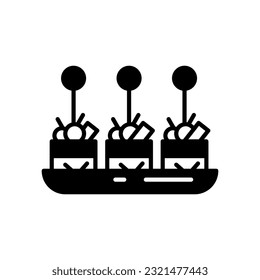 Appetizer icon in vector. Illustration