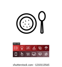 Appetizer vector icon