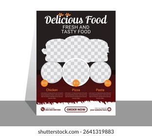 Appetizing food poster with vibrant colors, mouthwatering dishes, and bold text to tempt taste buds and highlight delicious menu items.