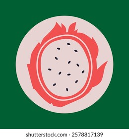 Appetizing fruit and berries collection. Decorative abstract horizontal banner with colorful doodles. Hand-drawn modern illustrations with fruit and berries, abstract elements. Abstract series	
