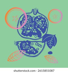 Appetizing fruit, vegetables and berries collection.