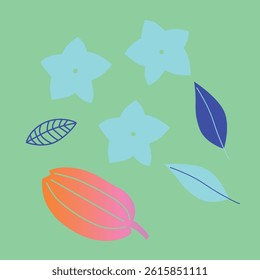 Appetizing fruit, vegetables and berries collection.