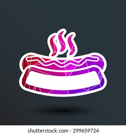 Appetizing hotdog such logo version also available gallery.