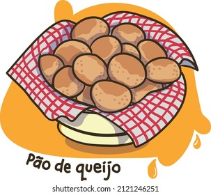 An appetizing taste of brazilian cuisine. Pao De Queijo.