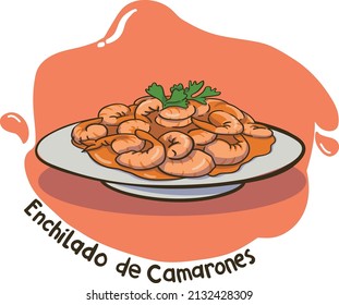 An appetizing taste of Cuban cuisine. Enchilado de Camarones.