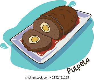 An appetizing taste of Cuban cuisine. Pulpeta.