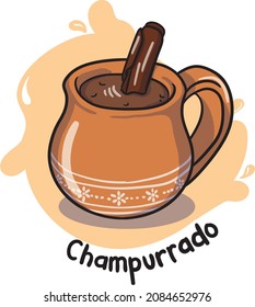 An appetizing taste of Mexican beverages. Champurrado.