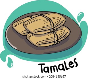 An appetizing taste of Mexican cuisine. Tamales.