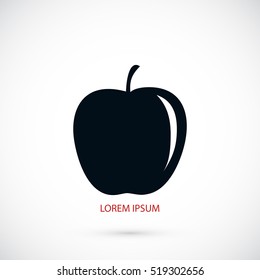 appie icon vector, flat design best vector icon