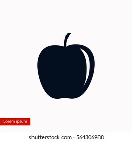 appie icon vector, flat design best vector icon