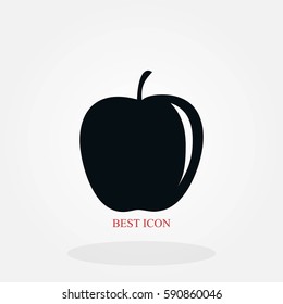 appie icon vector, flat design best vector icon