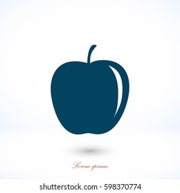 appie icon vector, flat design best vector icon