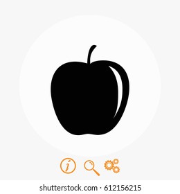 appie icon vector, flat design best vector icon