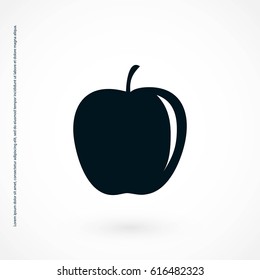 appie icon vector, flat design best vector icon