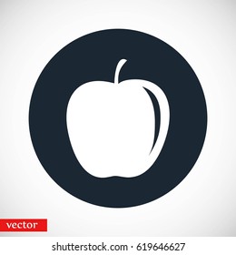appie icon vector, flat design best vector icon