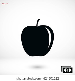 appie icon vector, flat design best vector icon