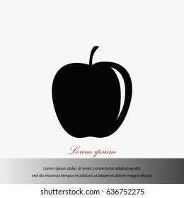 appie icon vector, flat design best vector icon