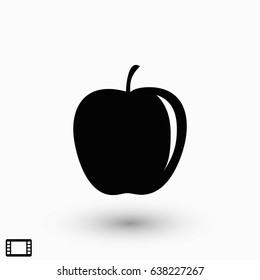 appie icon vector, flat design best vector icon
