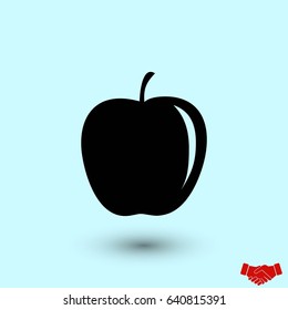 appie icon vector, flat design best vector icon