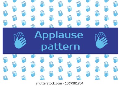 Applauding hands pattern 