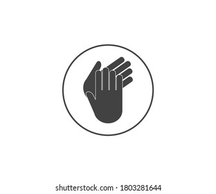 Applause, clap hands, ovation icon. Vector illustration, flat design.
