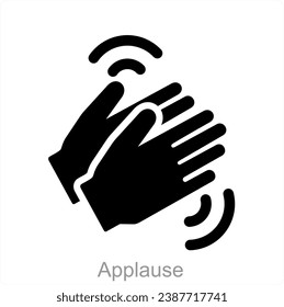 Applause and clap icon concept